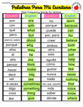Bilingual High Frequency Words for Writing PDF | English Spanish Word List for ELL ESL Students | Bilingual Writing