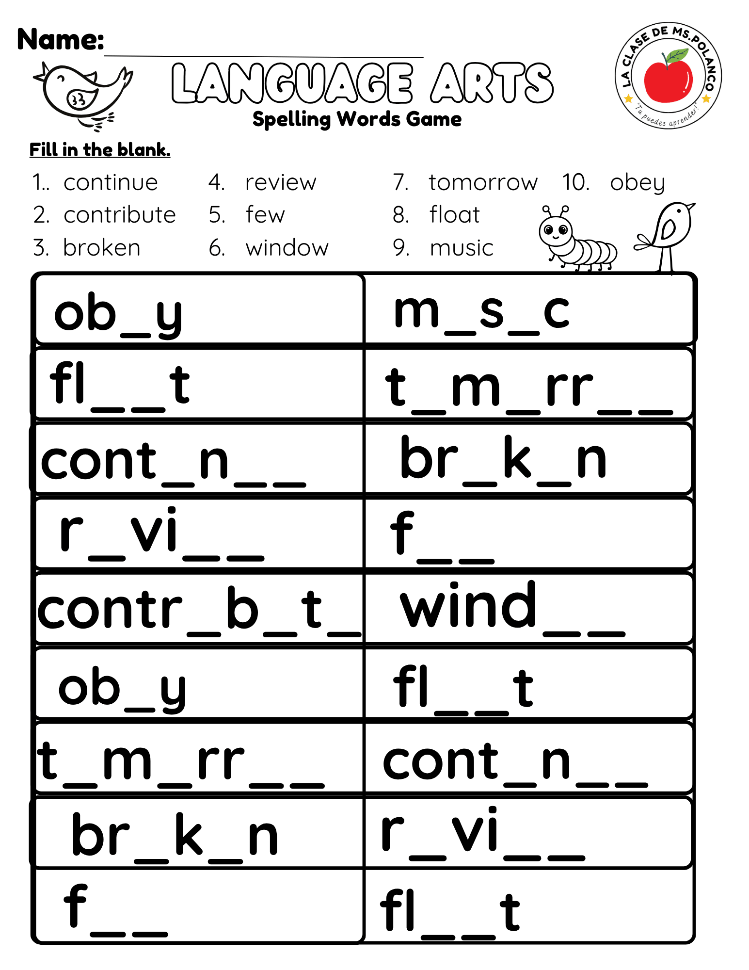 Bilingual Benchmark Spelling Words Practice | Unit 1 Week 3 | Word Search Writing Activities - Betty & Bloom Press