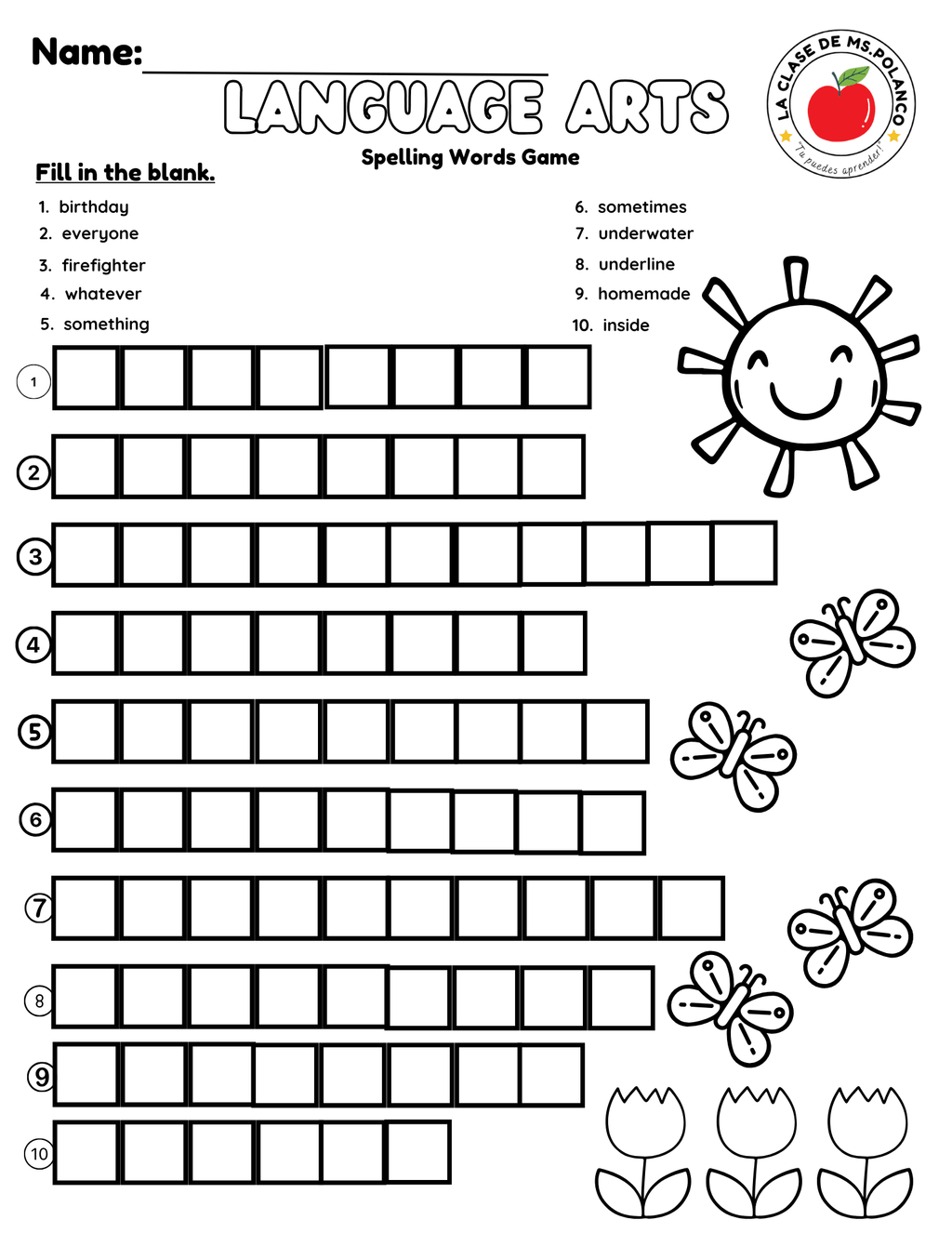 Bilingual Benchmark ELA Unit 2 Week 3 Spelling Word Search & Printable Activities - Betty & Bloom Press