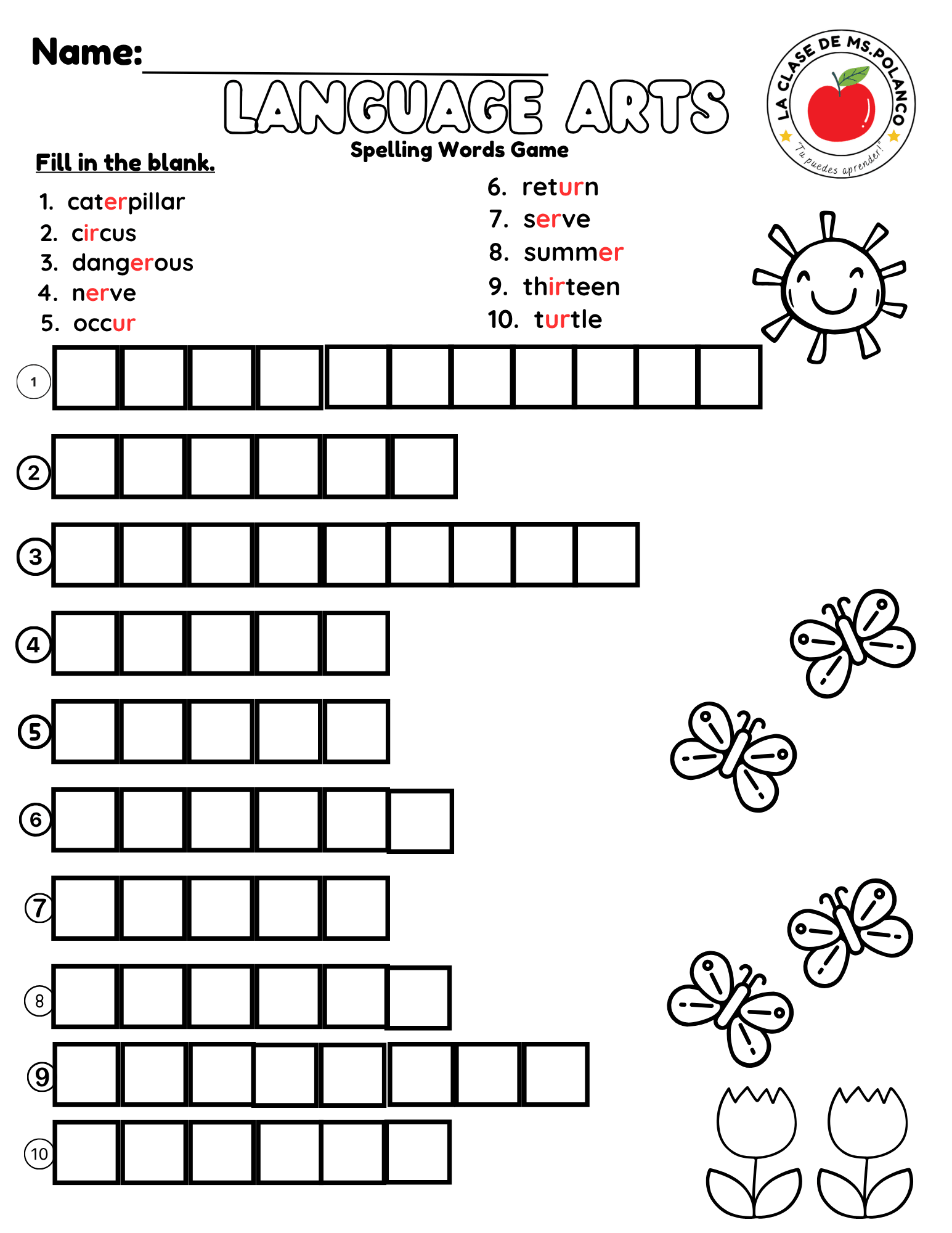 Bilingual Benchmark ELA Unit 3 Week 2 Spelling Word Search & Printable Activities - Betty & Bloom Press