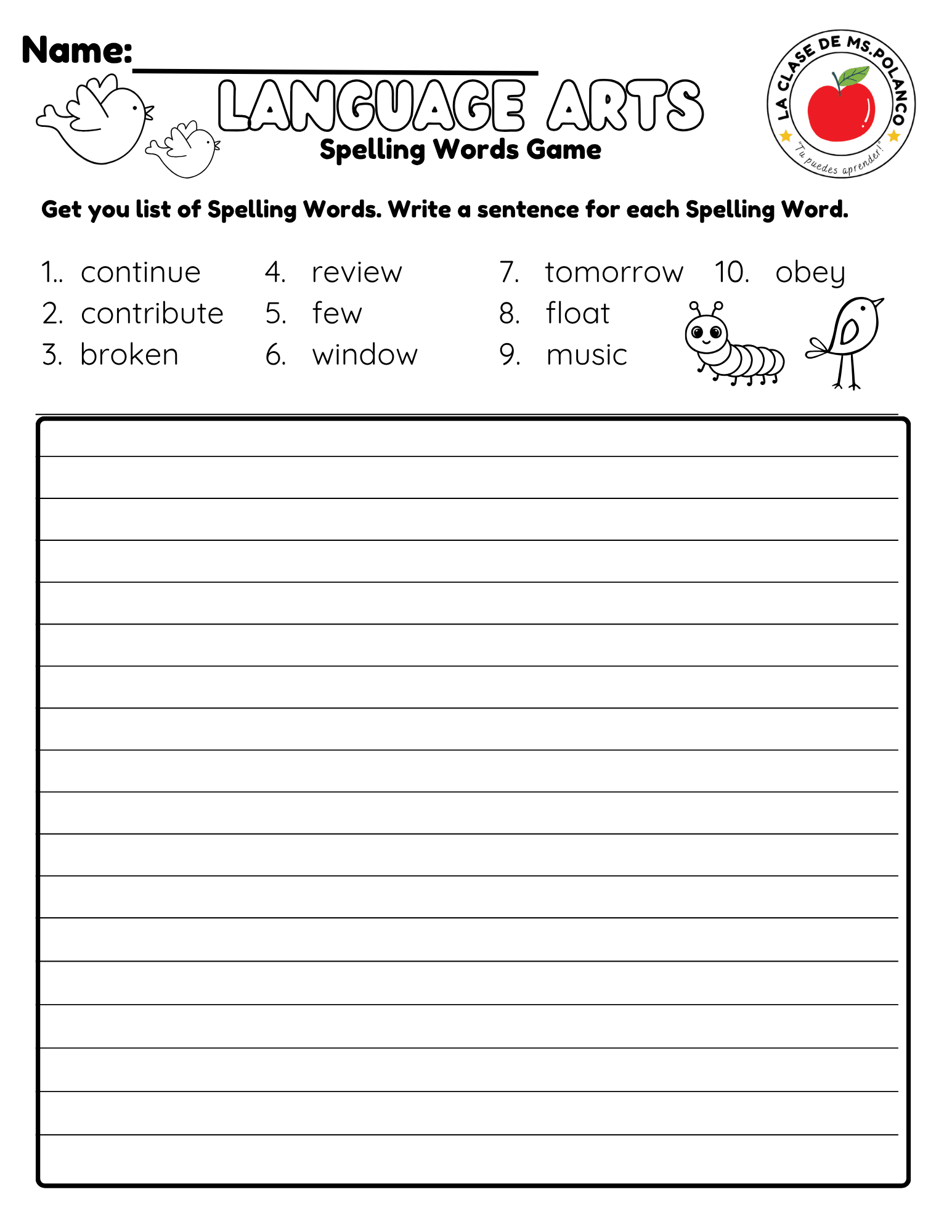 Bilingual Benchmark Spelling Words Practice | Unit 1 Week 3 | Word Search Writing Activities - Betty & Bloom Press