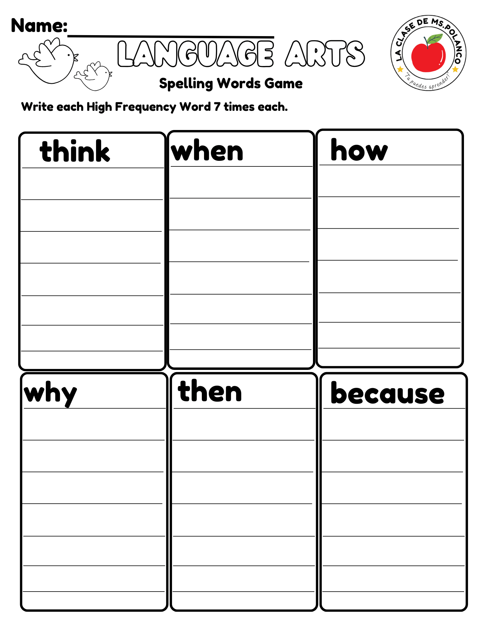 Bilingual Benchmark ELA Unit 3 Week 1 Spelling Word Search & Printable Activities - Betty & Bloom Press