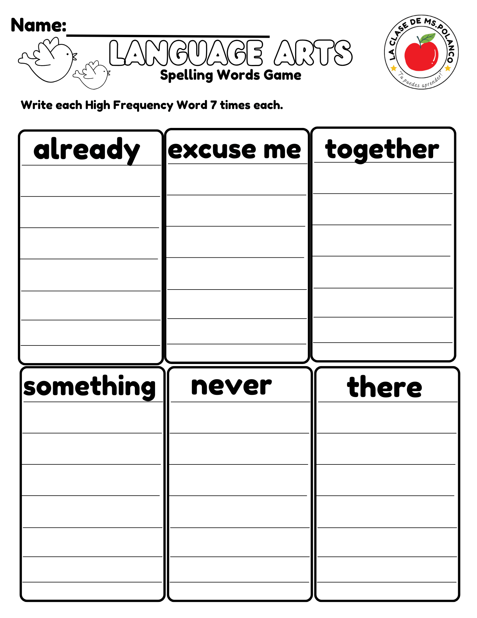 Bilingual Benchmark ELA Unit 2 Week 2 Spelling Activities Printable Worksheets - Betty & Bloom Press