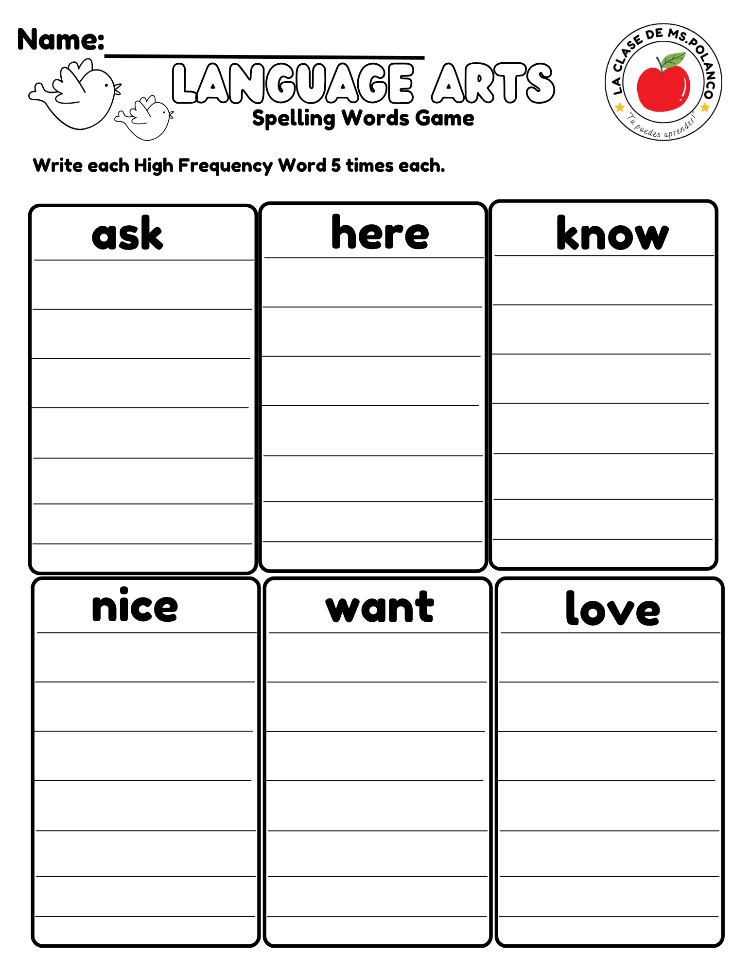 Bilingual Benchmark Spelling Words Practice | Unit 1 Week 3 | Word Search Writing Activities - Betty & Bloom Press