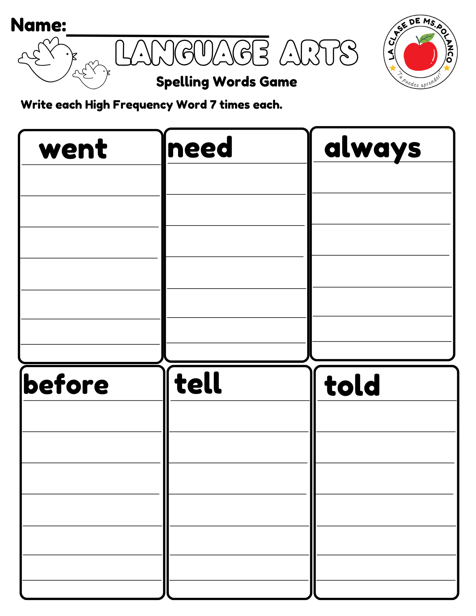 Bilingual Benchmark ELA Unit 3 Week 3 Spelling Word Search & Printable Activities - Betty & Bloom Press