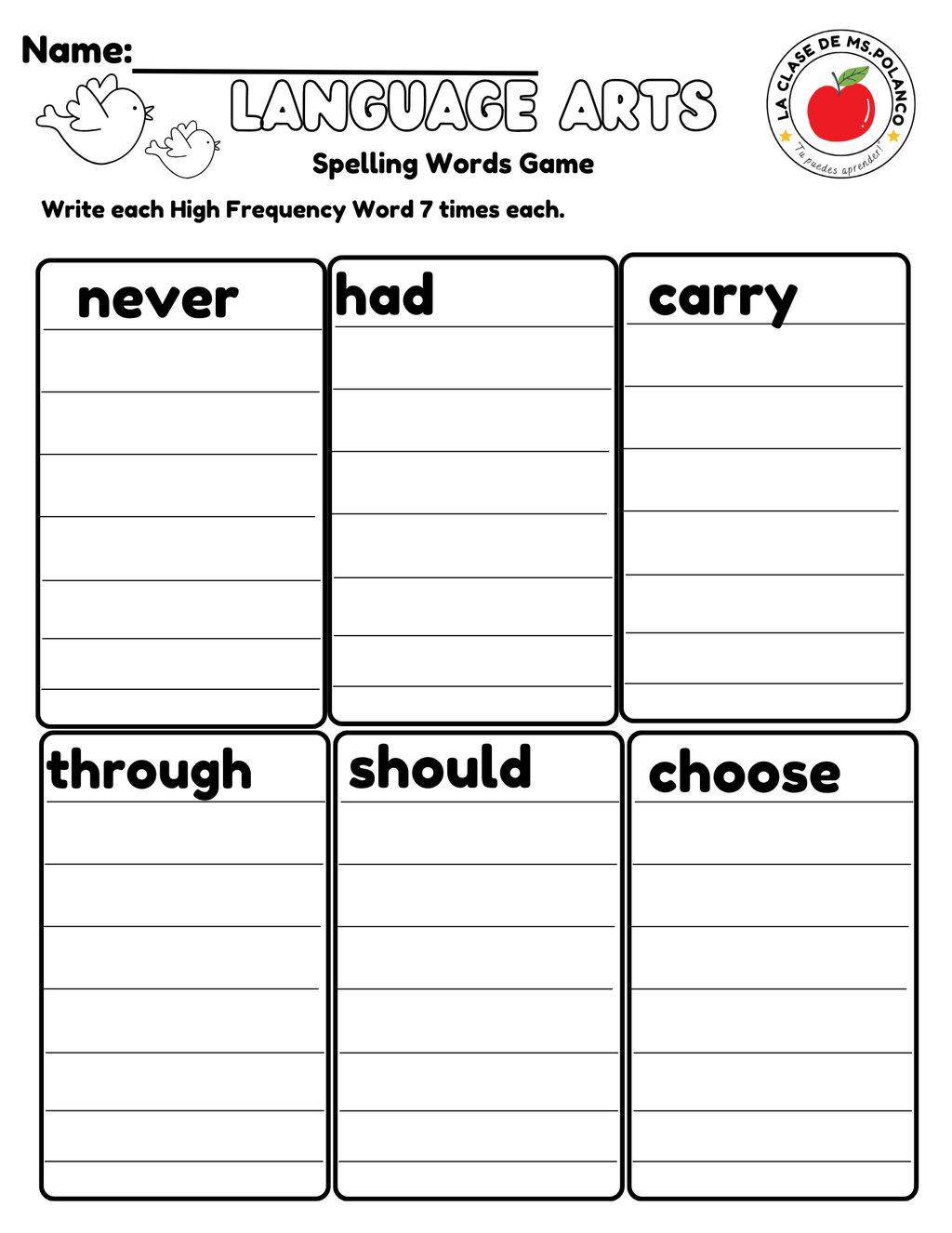 Bilingual Benchmark ELA Unit 5 Week 2 Spelling Word Search & Printable Activities - Betty & Bloom Press