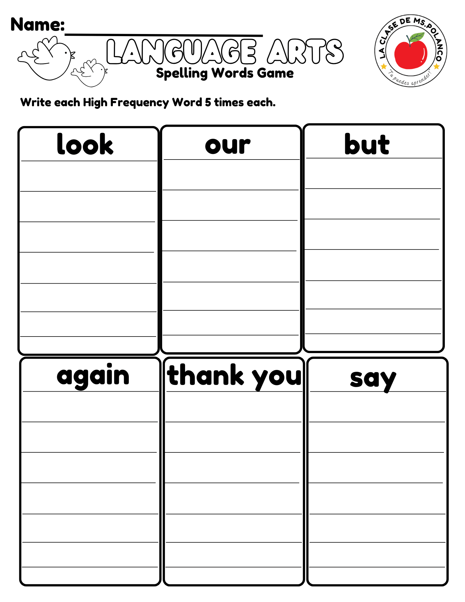 Bilingual Benchmark Spelling Words Practice | Unit 2 Week 1 | Word Search Writing Activities - Betty & Bloom Press