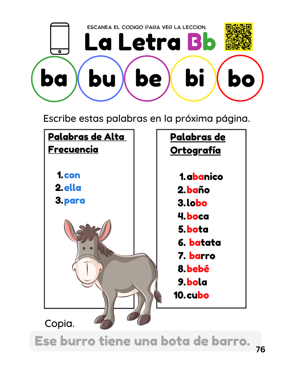 Mi Silabario PDF – Spanish Reading Workbook for Kids | Silabario Didáctico para Aprender a Leer | Bilingual Literacy Resource