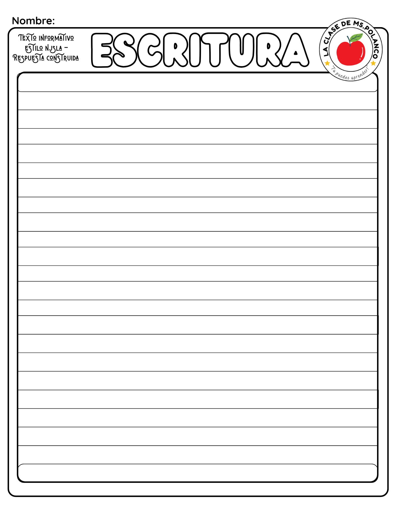 RACE Writing Strategy Worksheet | NJSLA Informational Text Reading Response | Constructed Response ELA Activity | Bilingual English Spanish